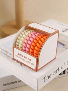 6/1pc Women Multi-Color Simple & Durable Matte Spiral Hair Scrunchies High Elasticity Ponytail Holders Hair Accessories Hair Ties Hair Rope