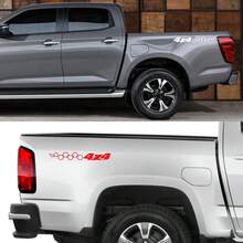 创意汽车 4x4 蜂窝状开口贴纸越野装饰贴花皮卡车车厢侧尾门装饰汽车改装配件 - 40.6x5.1cm/15.98x2.01inch - 查看 4