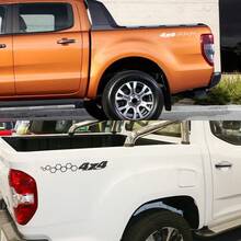 创意汽车 4x4 蜂窝状开口贴纸越野装饰贴花皮卡车车厢侧尾门装饰汽车改装配件 - 40.6x5.1cm/15.98x2.01inch - 查看 3