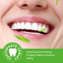 30 viên kem đánh răng dạng rắn nhiều hương vị, làm sạch và chăm sóc răng sâu, loại bỏ vết ố trên răng, viên chăm sóc răng di động - Nhiều màu - Xem 6