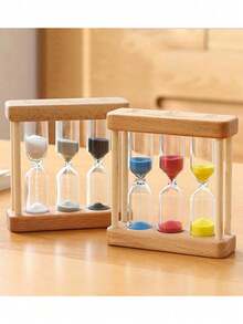 1 Đồng hồ cát hẹn giờ bằng tre sáng tạo, Đồng hồ cát hẹn giờ 1/3/5 phút, Dùng để đánh răng, chơi trò chơi, trang trí nhà cửa, Đồng hồ cát nhiều màu, Hoàn hảo làm quà tặng hoặc để thi đấu, Thời gian giải trí ngoài trời, Thời gian rảnh rỗi, Thời gian thư giãn - Nhiều màu - Xem 8