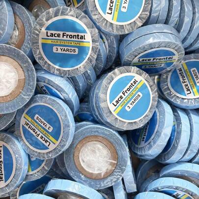 Wholesale 0.31in*3 Yards Lace Front Wig Tape Waterproof Strong Adhesive Double Sided Lace Wigs Tape Lace Front Support Tapes Hairpiece Tapes For Wig Hair Extension