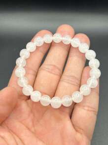 1 chiếc vòng tay hạt thạch anh hồng tự nhiên, vòng tay đá mặt trời màu hồng, vòng tay hạt ngọc bích trắng, 6mm/8mm/10mm, quà tặng cho bạn gái, vòng tay tình yêu, quà tặng sức khỏe cho tình yêu, quà tặng thủ công, vòng tay tinh xảo, đồ trang sức thủ công bằng hạt pha lê, vòng tay co giãn bằng hạt, vòng tay hạt đá quý tự nhiên chính hãng, vòng tay hạt tròn, đồ trang sức pha lê - Nhiều màu - Xem 16
