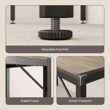 5 Piece Dining Table Set, Table And Chairs Set, Kitchen Table Set With Metal Frame With 2 Benches And 2 Stools For Kitchen, Dining Room, Available In Black, Gray And Retro Colors - Xám - Xem 9
