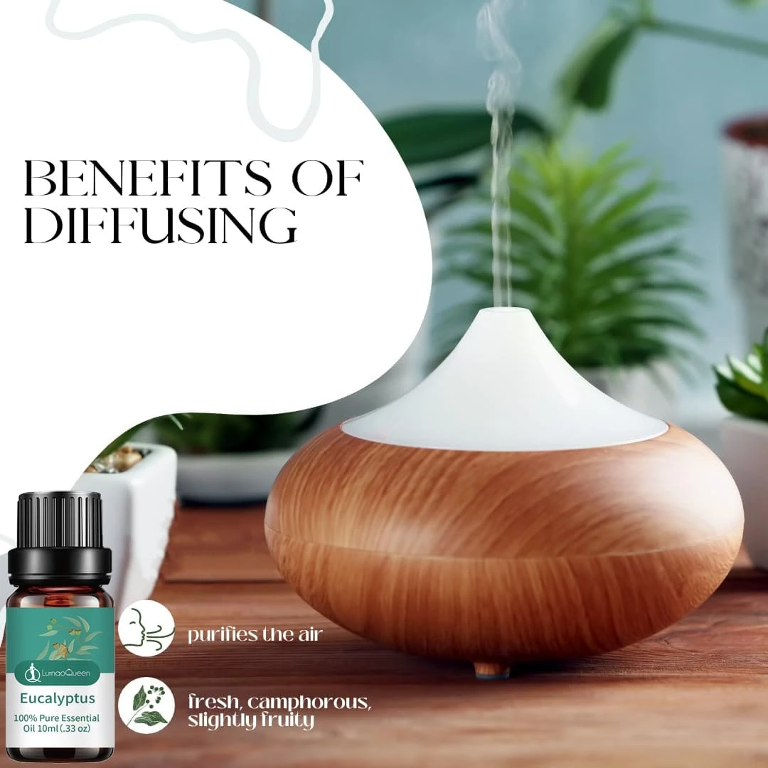 10ml Eucalyptus Essential Oil, For Fragrance Stones, Humidifiers