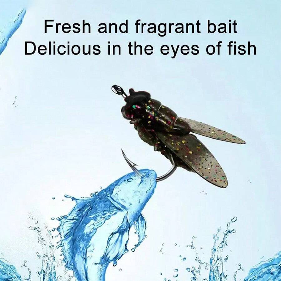 10pcs Bionic Fly Fishing Bait 2024 New Trout Swimbaits Dry Flies Bass