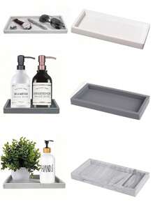 Plateau de rangement en silicone - Plateau de rangement pour éponge d'évier de cuisine, plateau de vanité créatif sans perforation, plateau de salle de bain, plateau à bijoux, organisateur de bijoux, organisateur de rangement, articles de cuisine, organisation et stockage, décoration de salle de bain, facile à nettoyer, rentrée des classes - Multicolore - Voir 2