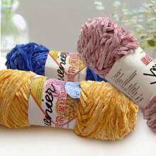 1 Stück handgemachtes Chenillegarn, 100g, geeignet für Do-It-Yourself Schal, Mütze, Jacke, Pullover, Tasche, Puppe