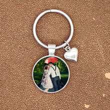 1 件个性化心形浪漫情侣钥匙扣，金属照片定制汽车，钱包挂饰，情侣圣诞礼物 - 彩色 - 查看 4