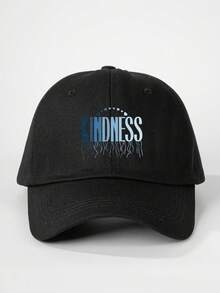 1 chiếc Mũ bóng chày hình trái tim KINDNESS in họa tiết, Mũ thường ngày chống nắng ngoài trời có thể điều chỉnh phù hợp cho du lịch bãi biển mùa xuân/thu, dành cho nam thanh niên phong cách Y2K - mũ bóng chày - Xem 3