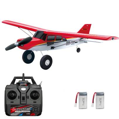 JIKEFUN M7 Off-Road RC Plane 6-Channel Brushless Remote Control Airplane Fixed Wing With 6-Axis Gyro 3D Stunts EPP Foam Aircraft Model Toys