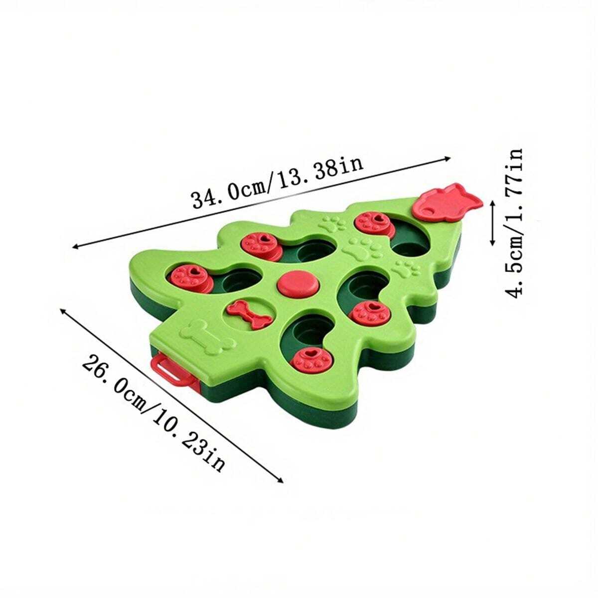 Christmas TreeShaped Slow Feeder Bowl For Dogs & Cats Interactive