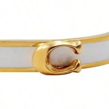 Coach 简约时尚优雅女士手链，适合日常休闲佩戴 - F67480CUD 白金 - 查看 5