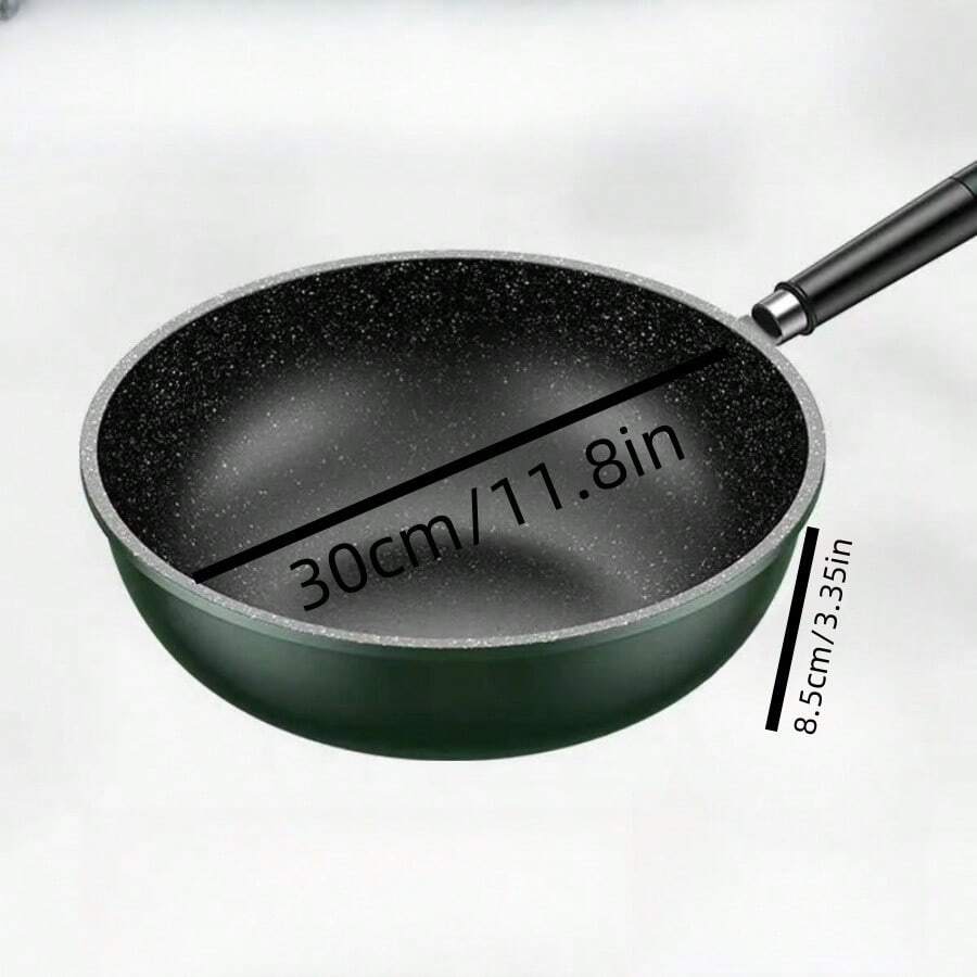 Thick NonStick Wok Suitable For Induction Cooktop, Gas Stove, Heavy