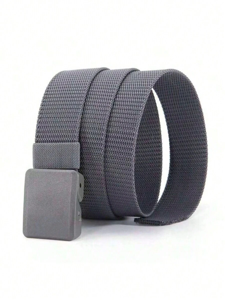 Casual Belts For Men For Outdoor Sports Activities, Daily Use On Vacation Or School Trip, Gift For Boyfriend Or Student - 灰色 - 查看 1