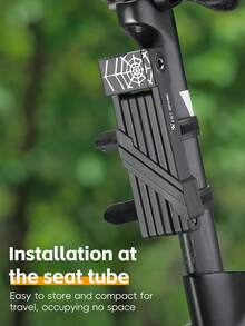 1 件 WEST BIKING 蜘蛛锁 - 自行车便携式折叠锁，电动摩托车防盗锁配件 - 黑色 - 查看 5