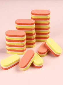 FULL BEAUTY 20 件装粉色迷你指甲海绵锉缓冲块抛光打磨锉凝胶抛光修脚美甲护理工具配件 - 彩色 - 查看 14