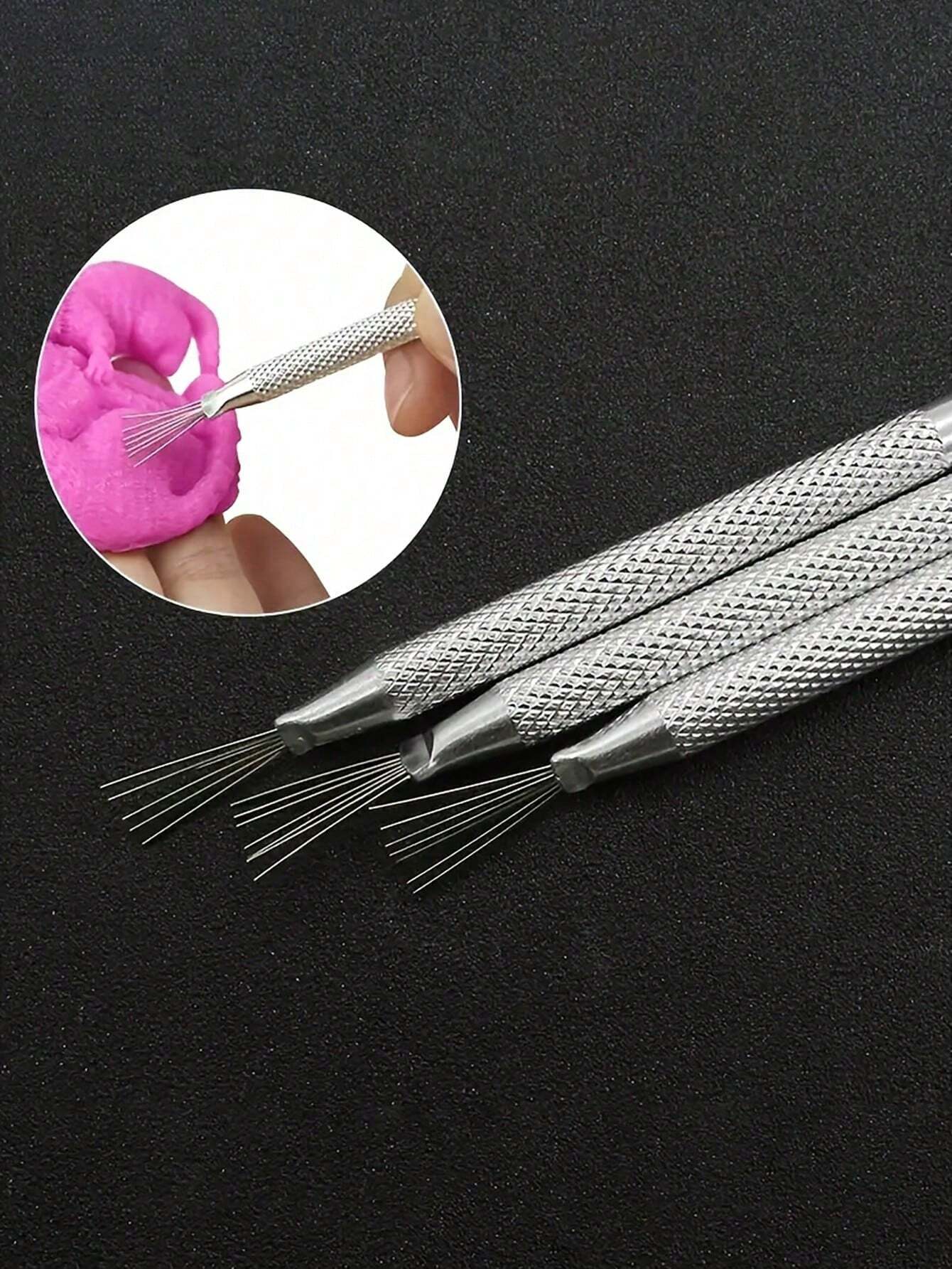 7Needle Feather Texture Ceramic Carving Tool DIY Polymer Clay