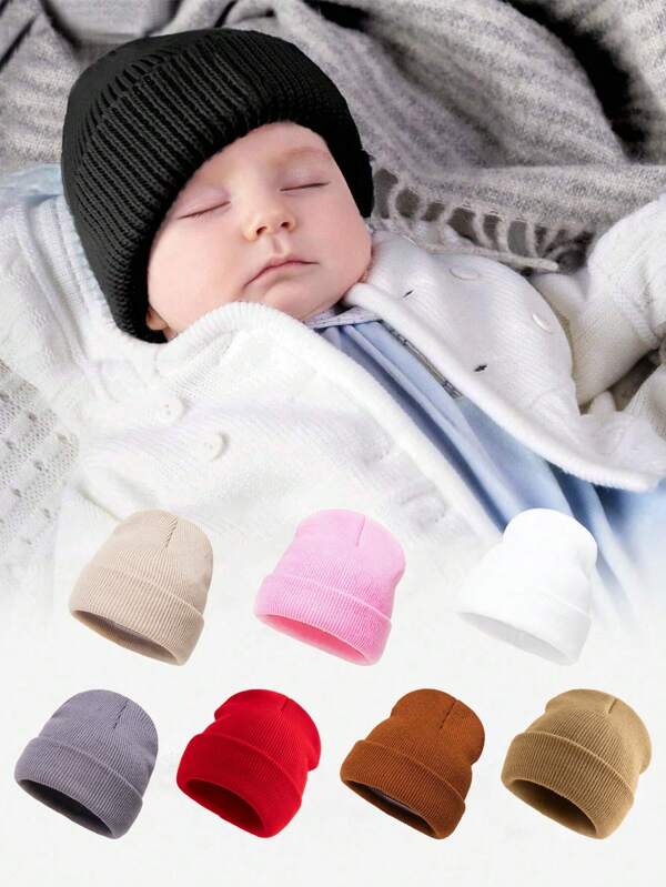 1 Stück Babymütze aus reinem Strick, Y2K Stil Kindermütze für Outdoor kältebeständig lässig alles passend Wintermütze, geeignet für täglichen Gebrauch