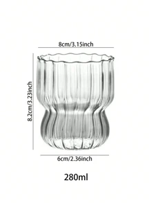 1PC 玻璃南瓜杯，咖啡杯，透明玻璃，早餐杯，奶昔杯，果汁杯，牛奶杯，透明杯饮水杯，拿铁杯，浓缩咖啡杯，卡布奇诺杯，拿铁麦片酸奶饮料杯，牛奶杯时尚杯多用途杯透明汤杯，饮料杯马克杯可爱南瓜万圣节咖啡杯家庭办公室