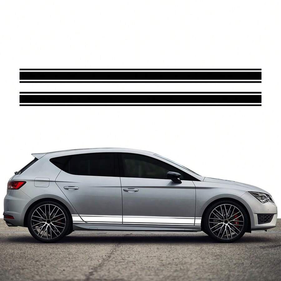 Car Door Vinyl Decals Side Skirt Stickers Racing Stripes Graphics