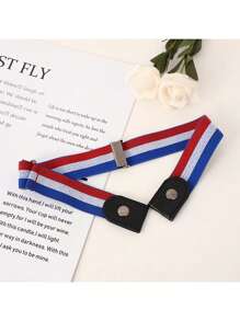 Minimalist Fashionable Unisex Elastic Invisible Woven Belt Without Buckle, Adjustable Length For Jeans, Casual Halloween Summer, School Fall, Autumn, Halloween - Grace - View 7