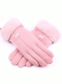 保暖内衬冬季手套，触摸屏加厚防寒运动手套，适合寒冷天气外出，圣诞手套，圣诞礼物 - 12-16Y - 查看 14