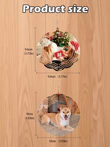 1pc Customized Photo Christmas Tree Pendant, Personalized Photo Decoration For Christmas Trees, Personalized Christmas Home Decoration, Customized Christmas Decorations, Personalized Christmas Makeup Accessories, Perfect Choice For Christmas Tree Decoration And Gifts, As Well As Customized Photo Perfect Christmas Gifts For Family And Friends Birthday Graduation