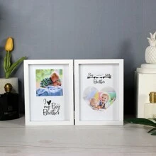 一套2/3/4格黑色多图相框，可容纳4x6英寸和5x7英寸照片，竖式铰链组合相框，适合桌面展示，是母亲节、朋友、婚礼、家庭、宠物等场合的理想礼物。另有7x5英寸2/3/4格玻璃折叠相框可选，可容纳两张12.7x17.8厘米标准照片，是完美的母亲节礼物。