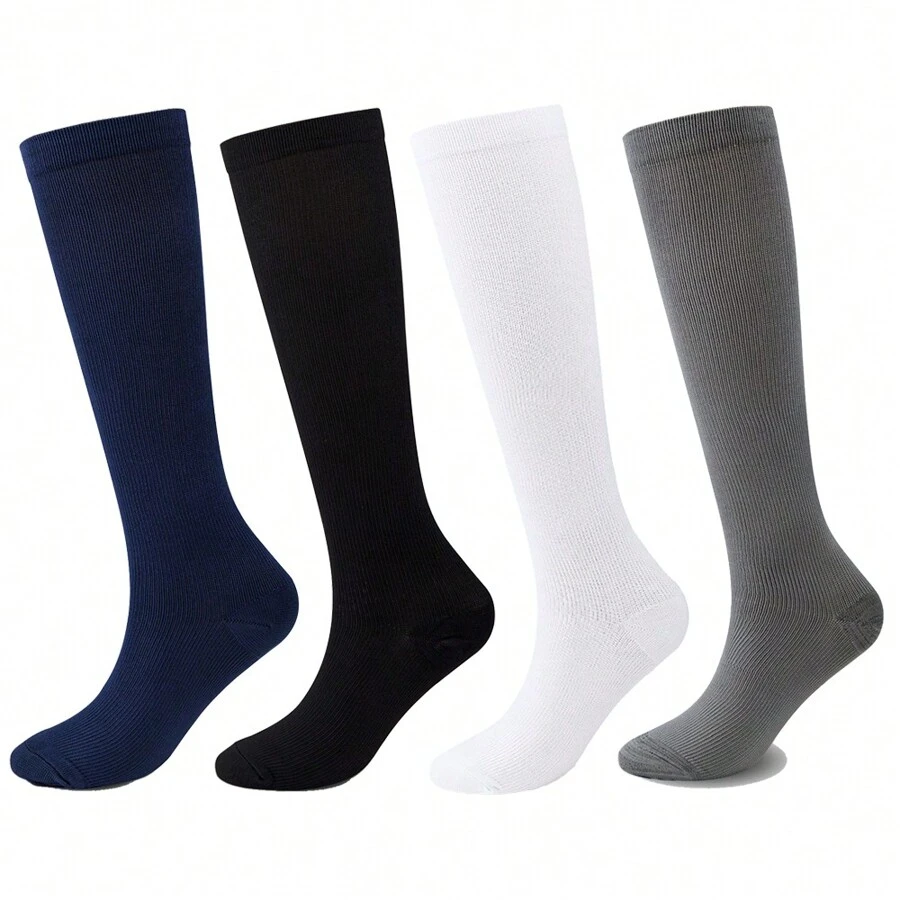 Calcetines de compresión para hombres y mujeres. Apoyo de 15-20 mmHg hasta la rodilla - Multicolor - Ver 1