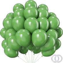 5 quả bóng bay cao su 18 inch màu hồng Maca/xanh ô liu/trắng, thích hợp cho sinh nhật, đám cưới, họp mặt gia đình, giới tính, tiệc theo chủ đề và trang trí tiệc - Nhiều màu - Xem 15
