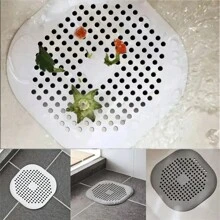 1/2/4 件毛发收集器、淋浴方形排水盖、带吸盘的硅胶毛发塞、水槽防堵塞过滤器、浴缸淋浴地漏塞、硅胶厨房除臭塞、浴室工具 - 白色 - 查看 5