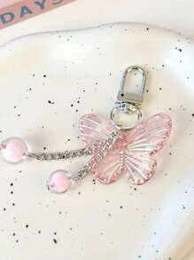 Mặt dây chuyền điện thoại di động nơ hồng Ins Thiết kế tinh tế Túi đựng tai nghe Móc chìa khóa Móc khóa cô gái Valentine - Nhiều màu - Xem 1