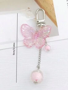 Mặt dây chuyền điện thoại di động nơ hồng Ins Thiết kế tinh tế Túi đựng tai nghe Móc chìa khóa Móc khóa cô gái Valentine - Nhiều màu - Xem 5