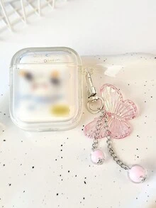 Mặt dây chuyền điện thoại di động nơ hồng Ins Thiết kế tinh tế Túi đựng tai nghe Móc chìa khóa Móc khóa cô gái Valentine - Nhiều màu - Xem 3