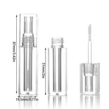 5 件/3 件/1 件 3ml 方形透明唇彩管、唇彩管、透明刷条唇彩分配瓶、化妆品包装、可补充迷你唇彩管和口红瓶、DIY 唇彩旅行透明口红容器、女性化妆品配件、化妆、便宜、房间装饰、梳妆台、旅行、卧室、化妆配件 - 彩色 - 查看 11