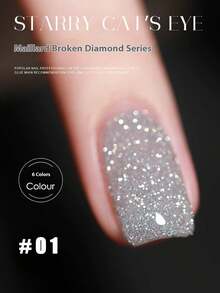 ZHIYAN 15ML/PCS 2024新款流行梅子色闪亮碎钻美拉德式凝胶指甲油秋季畅销红色指甲闪亮碎钻凝胶指甲油适用于圣诞指甲和万圣节指甲金色指甲专用于美甲沙龙 - 彩色 - 查看 17