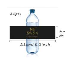 30 Pcs Custom Water Bottle Labels Stickers Self Adhesive Candy Wrap Bridal Shower Decor Personalized Text - Multicolor - View 31