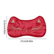 1 Mặt nạ mắt mèo vàng Mặt nạ ngủ bằng lụa tự nhiên dễ thương, mịn màng và mềm mại, thoải mái khi ngủ - Nhiều màu - Xem 6