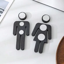 Charmantes hölzernes Badezimmer Schild: Klassischer Stil, wandmontiert, federlos, geeignet als Heimdekoration, ideales Geschenk