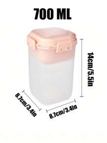 1 Peça Copo para Salada, Copo para Aveia, Agitador de Salada, Copo para Iogurte, Recipiente de Salada Saudável de Plástico com Colher, Suporte para Molho de Salada, Copo para Salada de Piquenique, Almoço, Café da Manhã, Copo para Salada com Tampa, Recipiente para Salada, Recipiente para Salada de Almoço, Kit de Salada. O Presente de Natal Perfeito