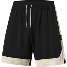 LI-NING BADFIVE 男友风男士冰爽舒适宽松运动短裤 AAPU023 - 黑色 - 查看 1