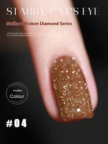 ZHIYAN 15ML/PCS 2024新款流行梅子色闪亮碎钻美拉德式凝胶指甲油秋季畅销红色指甲闪亮碎钻凝胶指甲油适用于圣诞指甲和万圣节指甲金色指甲专用于美甲沙龙 - 彩色 - 查看 8