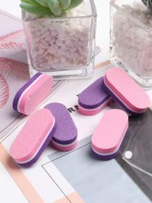 FULL BEAUTY 20 件装粉色迷你指甲海绵锉缓冲块抛光打磨锉凝胶抛光修脚美甲护理工具配件 - 彩色 - 查看 5