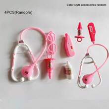 Conjunto de 7 piezas de juguetes simulados para médico y familia: maletín disfrazado de médico, rompecabezas de juguete para niños, accesorios de juego educativos, adecuado para niños de 3 a 6 años en juegos de rol (El color y los accesorios de estilo son aleatorios) - Multicolor - Ver 9