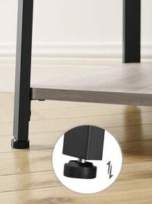 VASAGLE Coat Rack, Cloakroom, Clothes Rack With 3 Tier Shelf, Hooks And Rails, Steel Frame, Industrial Style, Greige And Black - Black - View 6