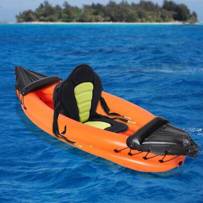OUKANING Padded Deluxe Kayak Seat Detachable Backpack Bag Back Canoe Backrest Adjustable
