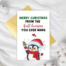 1 张甜蜜圣诞贺卡，送给他/她，送给妻子/丈夫的有趣节日贺卡，圣诞快乐，来自你做过的最好决定，万圣节，万圣节装饰 - 彩色 - 查看 5