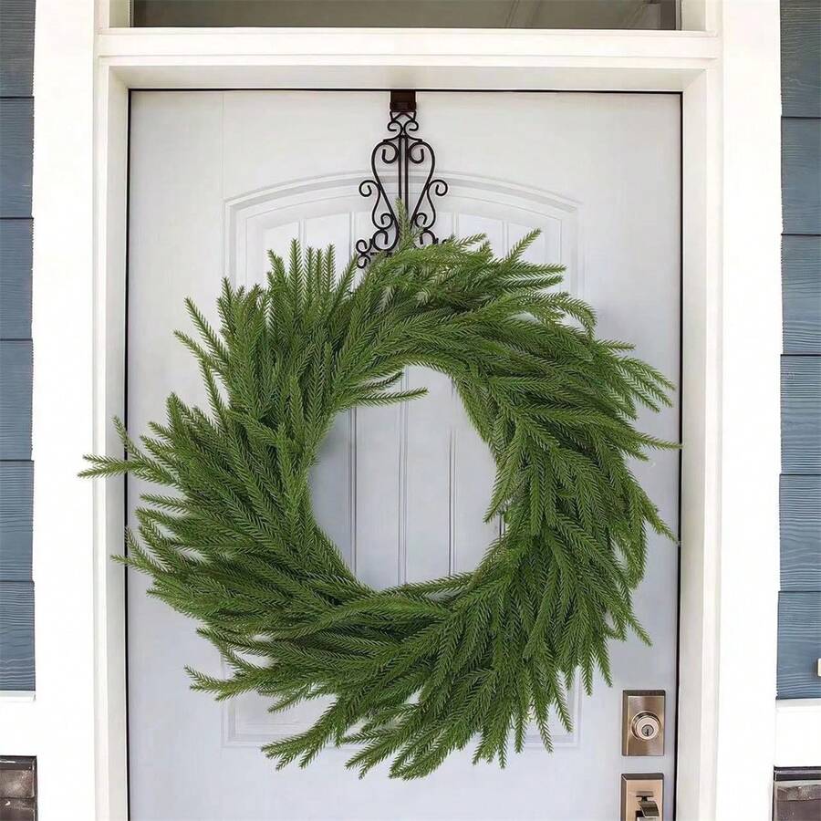 1pc Artificial Norfolk Pine Wreath, 180cm Long Norfolk Pine Garland