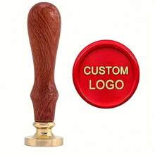 1 PC Personalized Wax Sealing Stamp With Wooden Handle Custom Your Design/Your LOGO/Your Name Back To School,Back To School,School Supplies - Multicolor - View 14